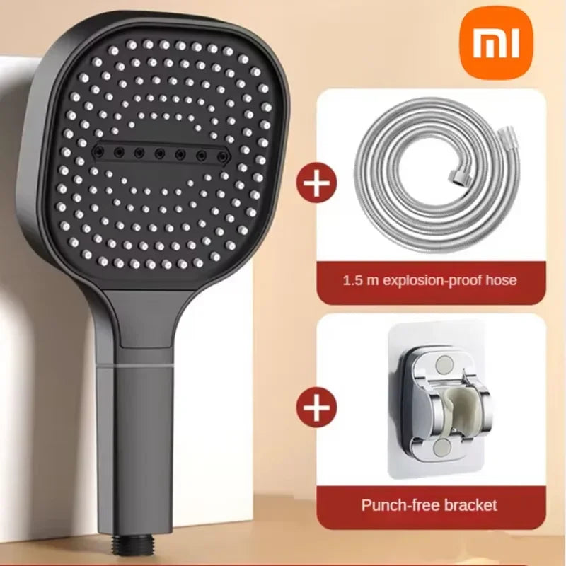 Xiaomi 3 Modes Adjustable Home Shower Head 13cm Large Panel High Pressure Massage ShowerHead Filter Element Bathroom Accessories