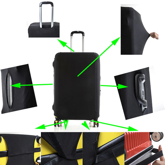 Fashion travel suitcase protective cover Luggage Protective Cover Solid Color Suitable for 18-32 Inch Suitcases.-zmt