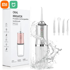 Xiaomi Electric Dental Water Flosser - Portable Oral Irrigator with 4 Nozzles for Teeth Cleaning & Mouth Washing