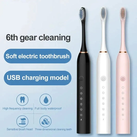 Six-Mode Ultrasonic Toothbrush