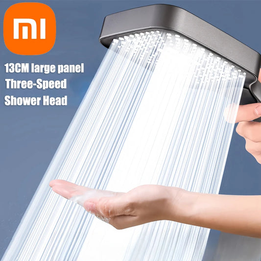 Xiaomi 3 Modes Adjustable Home Shower Head 13cm Large Panel High Pressure Massage ShowerHead Filter Element Bathroom Accessories