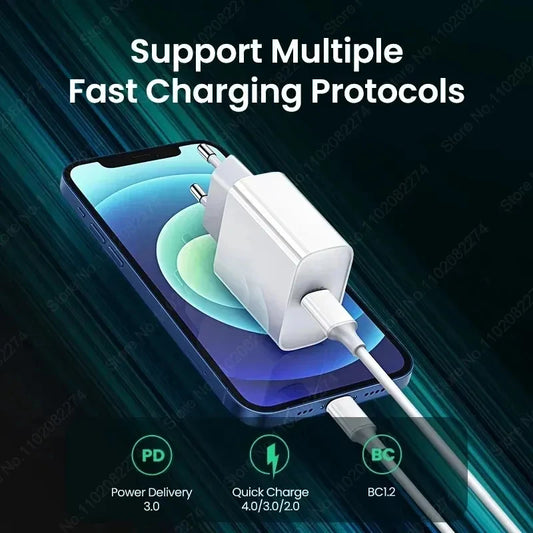 PD 30W For Apple Fast Charger For iPhone 15 11 12 13 14 Pro Max XR X XS Max 8 Plus Phone Charger Cable Fast Charging Accessories