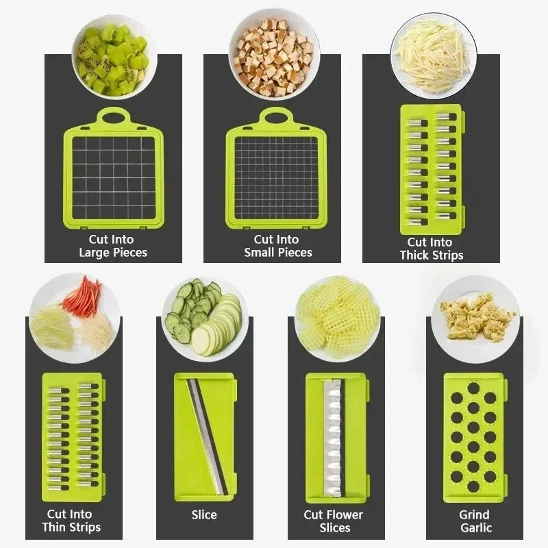 14-in-1 Vegetable Chopper – Slicer & Dicer