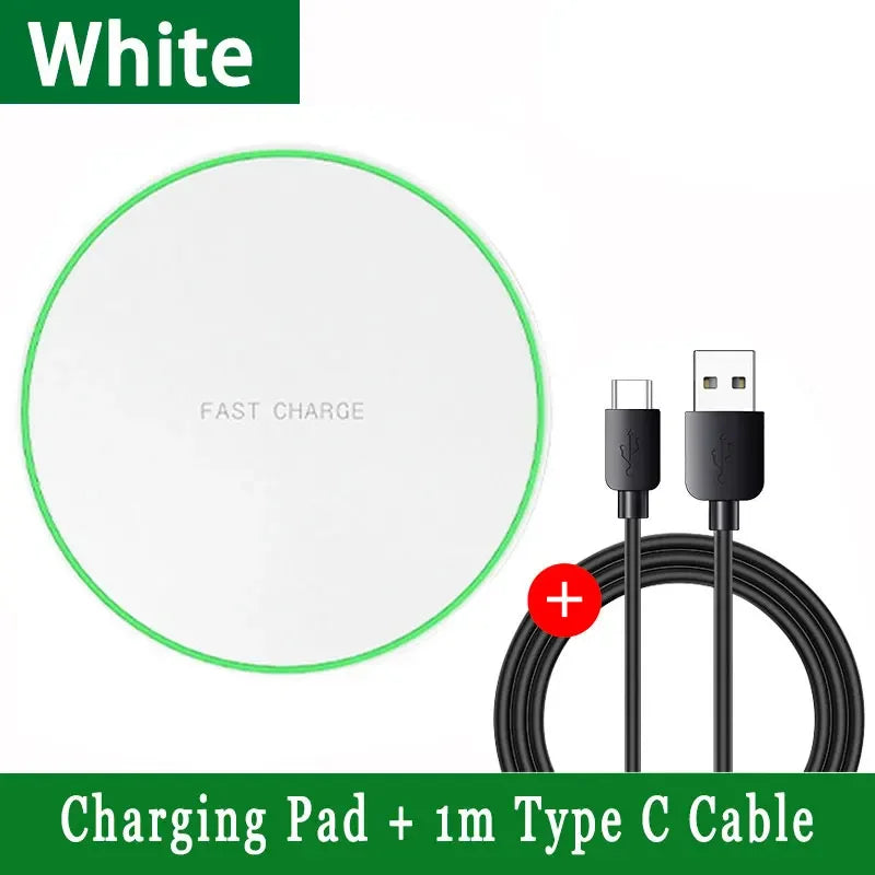 100W Fast Wireless Charger Pad For iPhone 15 14 13 12  X Pro Max 8 Samsung Galaxy S23 Xiaomi Wireless Charging Station Chargers