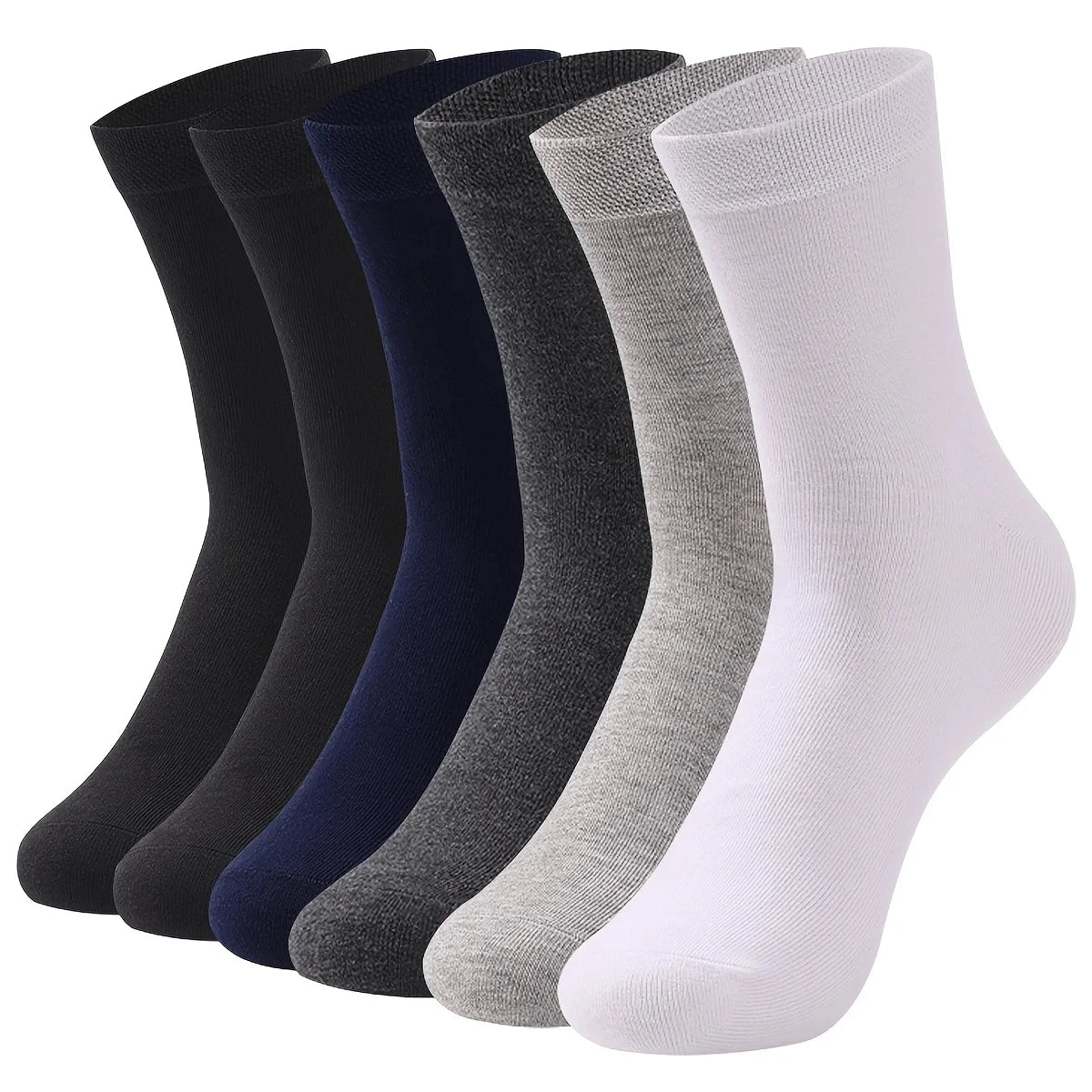 10pairs Breathable Cotton Sports Stockings Men Bamboo Fiber Autumn and Winter Men Socks Sweat Absorption Deodorant Business Sox