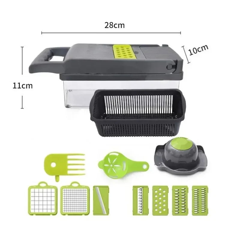 14-in-1 Vegetable Chopper – Slicer & Dicer