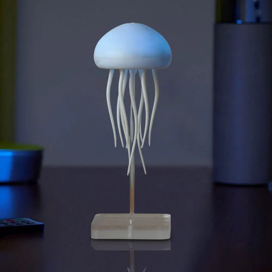 3D Color Changing Jellyfish Lamp with Rotating Tentacles Table Night Light Children Gift Home Bedroom Decor Girls Birthday Gifts