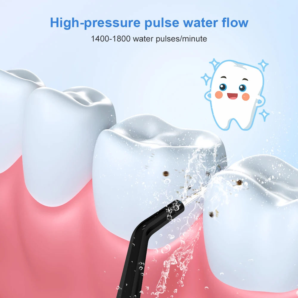 INSMART Oral Irrigator Dental Water Flosser - Waterproof Portable 300ML Teeth Cleaner & Teeth Whitening Jet