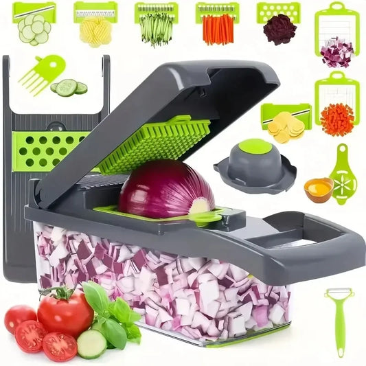 14-in-1 Vegetable Chopper – Slicer & Dicer