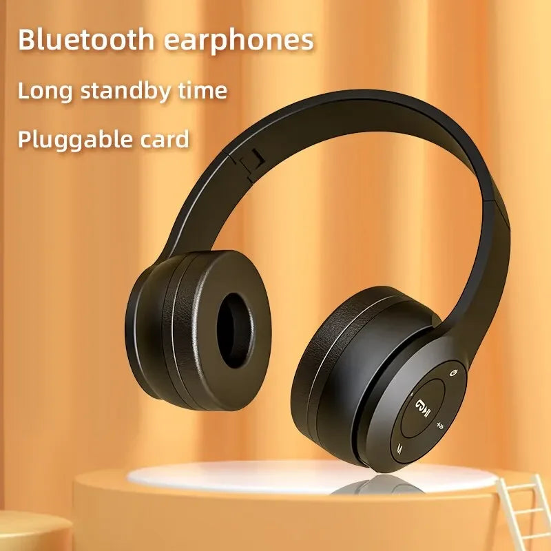 Stereo P47 Headset 5.0 Bluetooth Headset Folding Series Wireless Sports Game Headset for iPhone XiaoMi