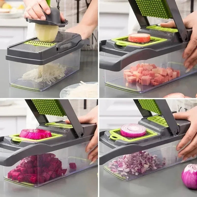 14-in-1 Vegetable Chopper – Slicer & Dicer